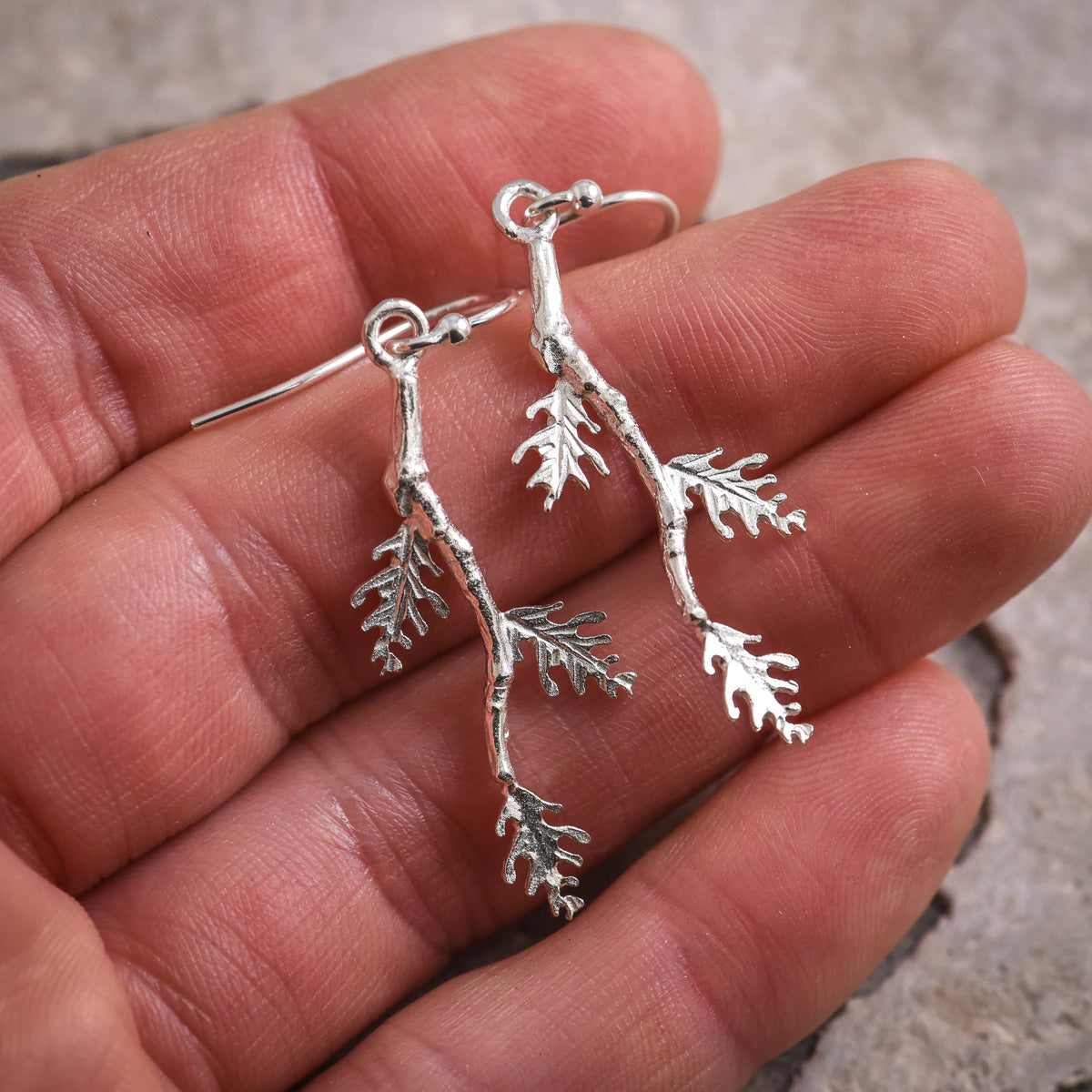 Trinity Oak Branch Earrings