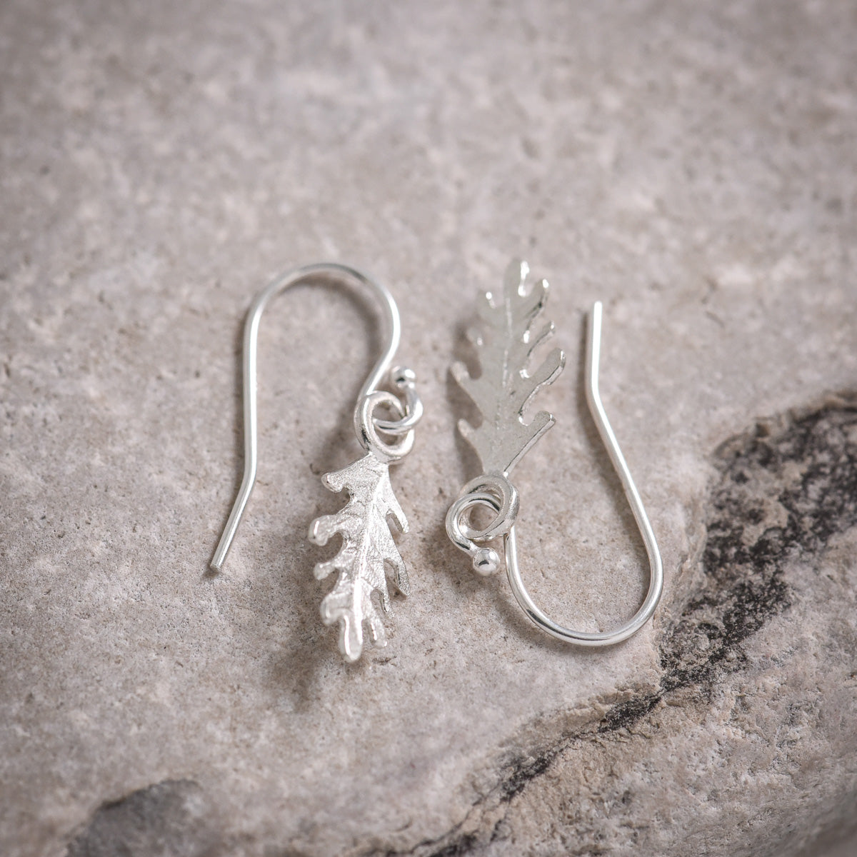 Mini Oak Leaf Earrings