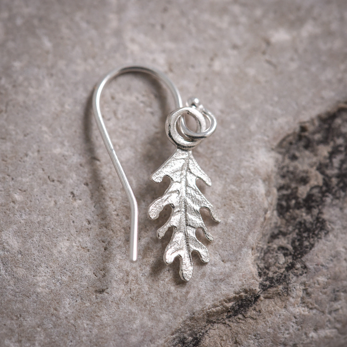 Mini Oak Leaf Earrings