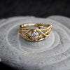The Woodland Engagement Ring 14kt Yellow Gold