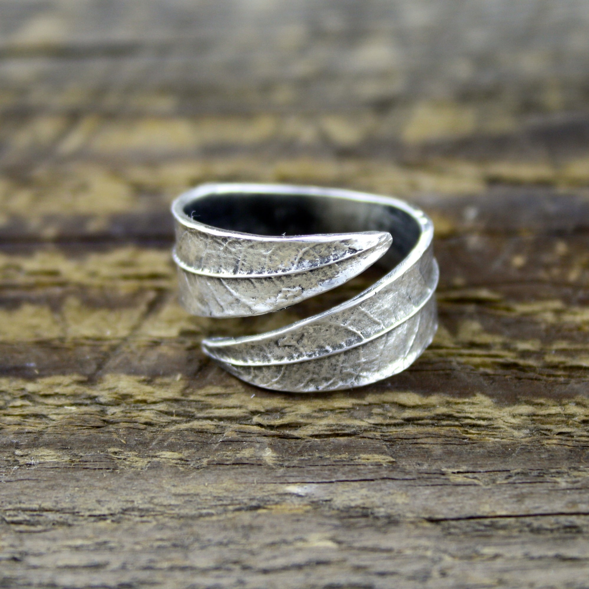 Willow Leaf Ring in Silver