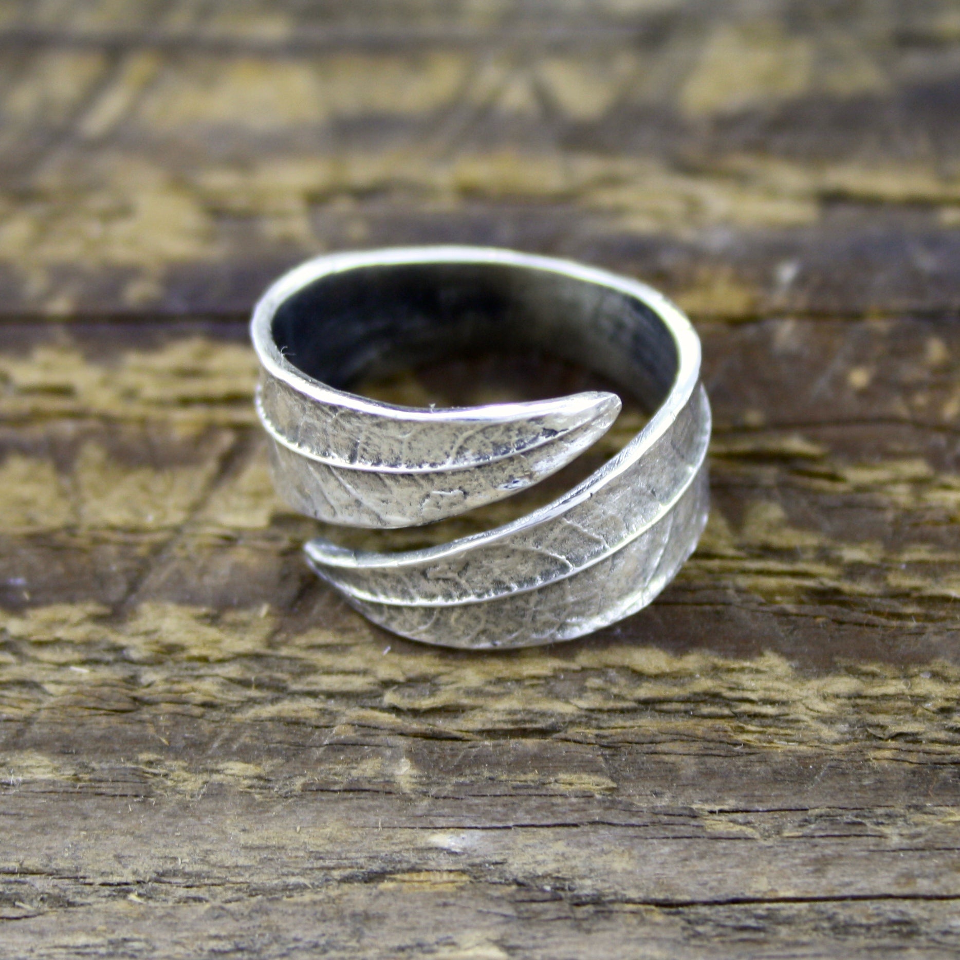 Willow Leaf Ring in Silver