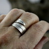 Willow Leaf Ring in Silver