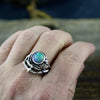Deep Fire Welo Opal Ring