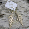 Small White Cedar Earrings in Bronze