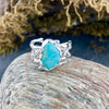 Beautiful Bright Pilot Mountain Turquoise Ring