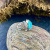 Beautiful Bright Pilot Mountain Turquoise Ring