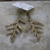 Large White Cedar Earrings in Bronze