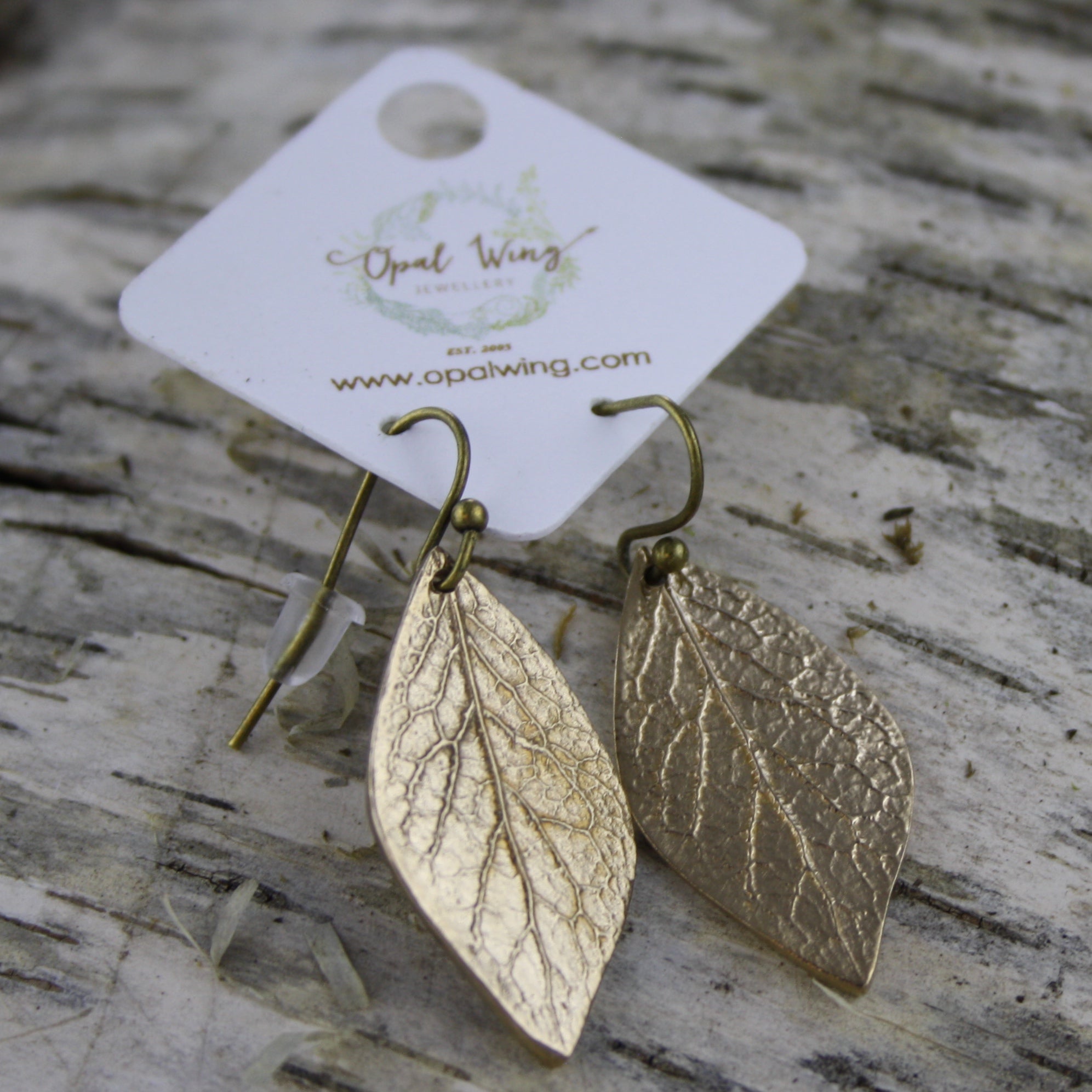 Alder Earrings in Bronze