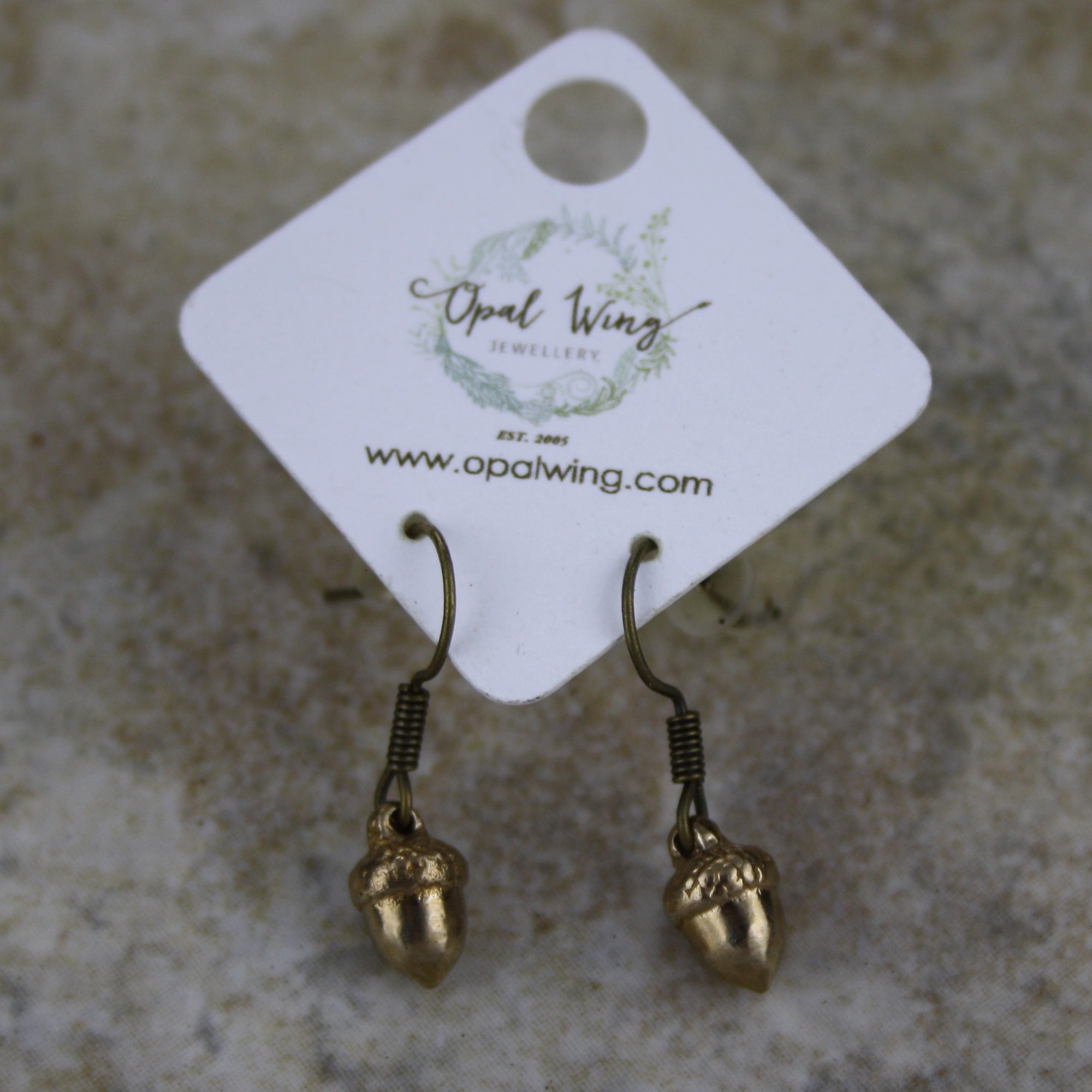Acorn Earrings in bronze