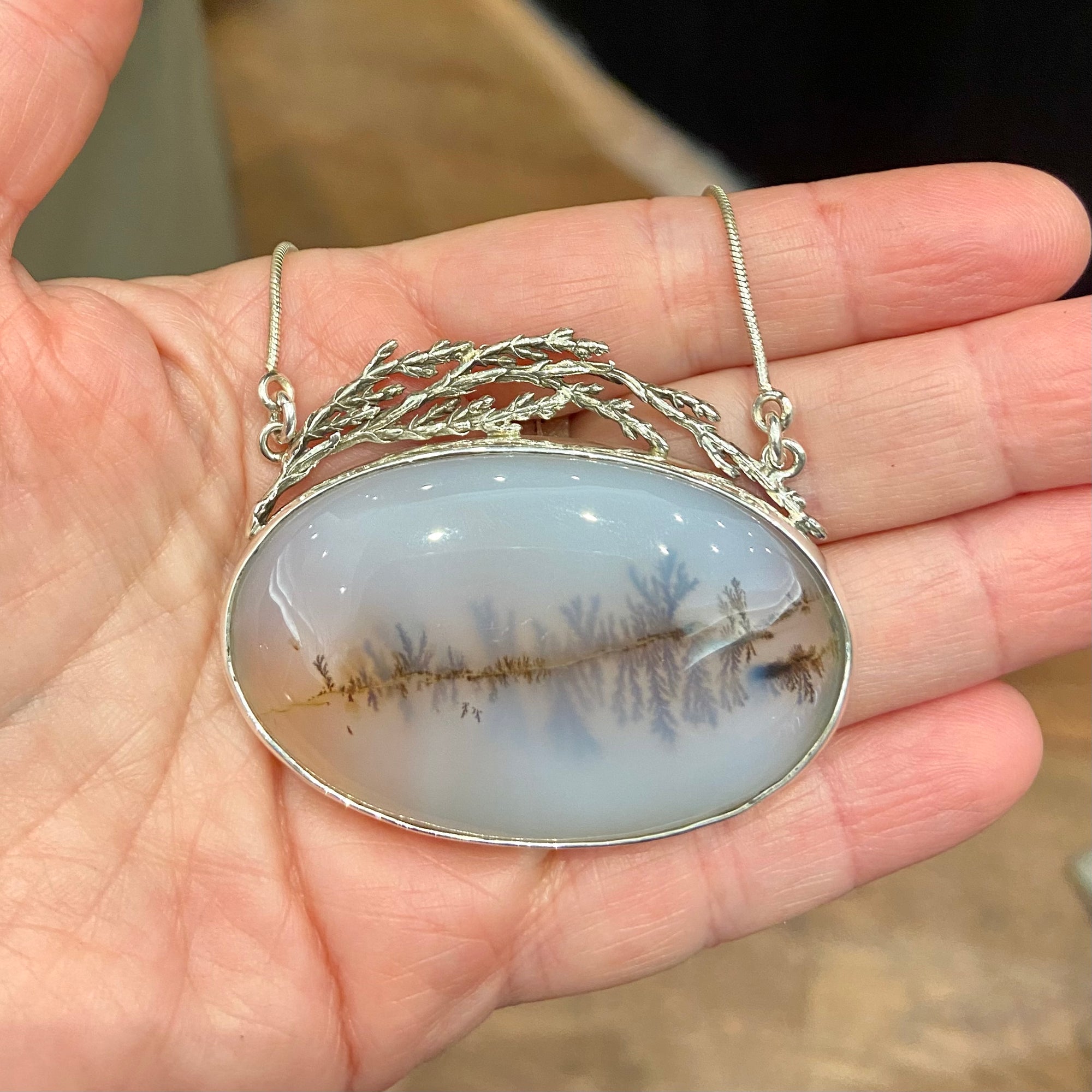 Misty Morning with Dendritic Quartz