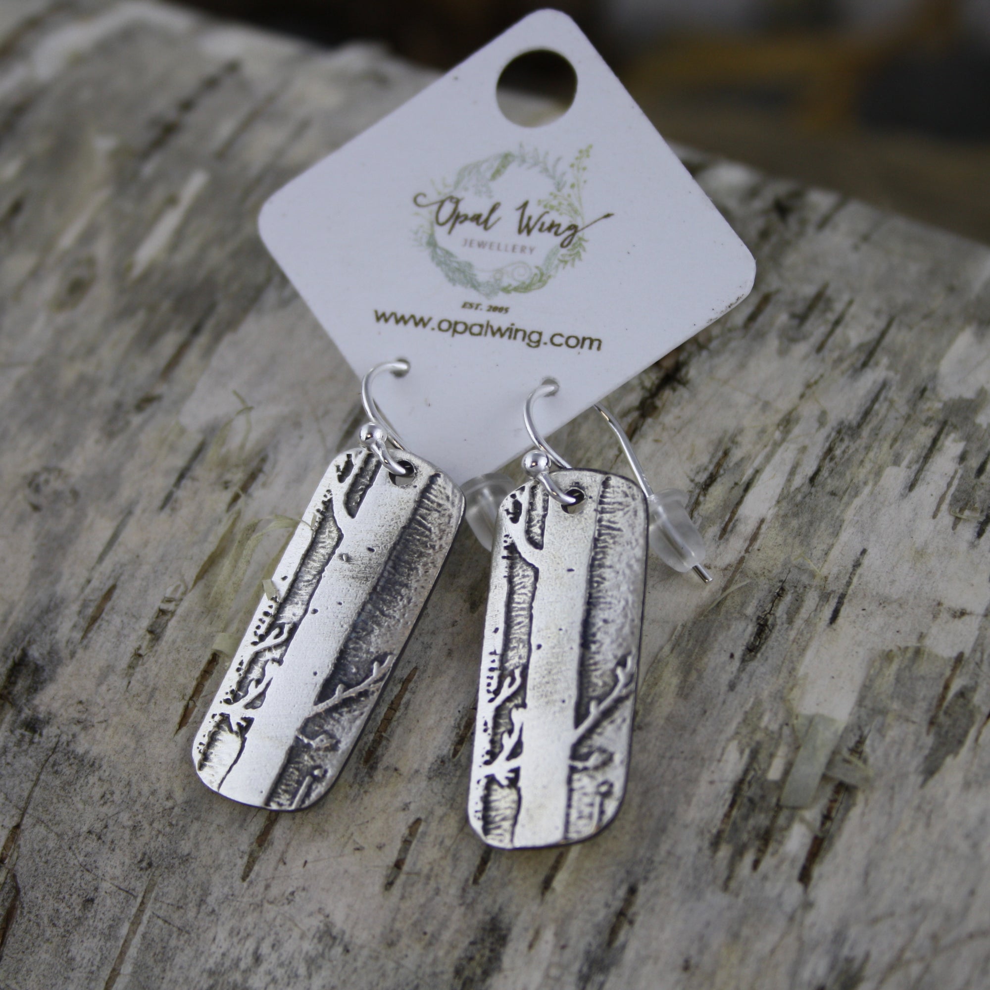 Birch Etched Earrings