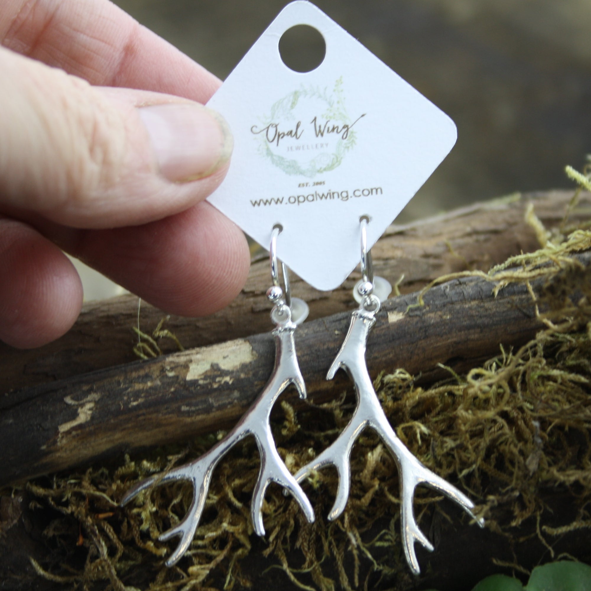 Deer Antler Earrings