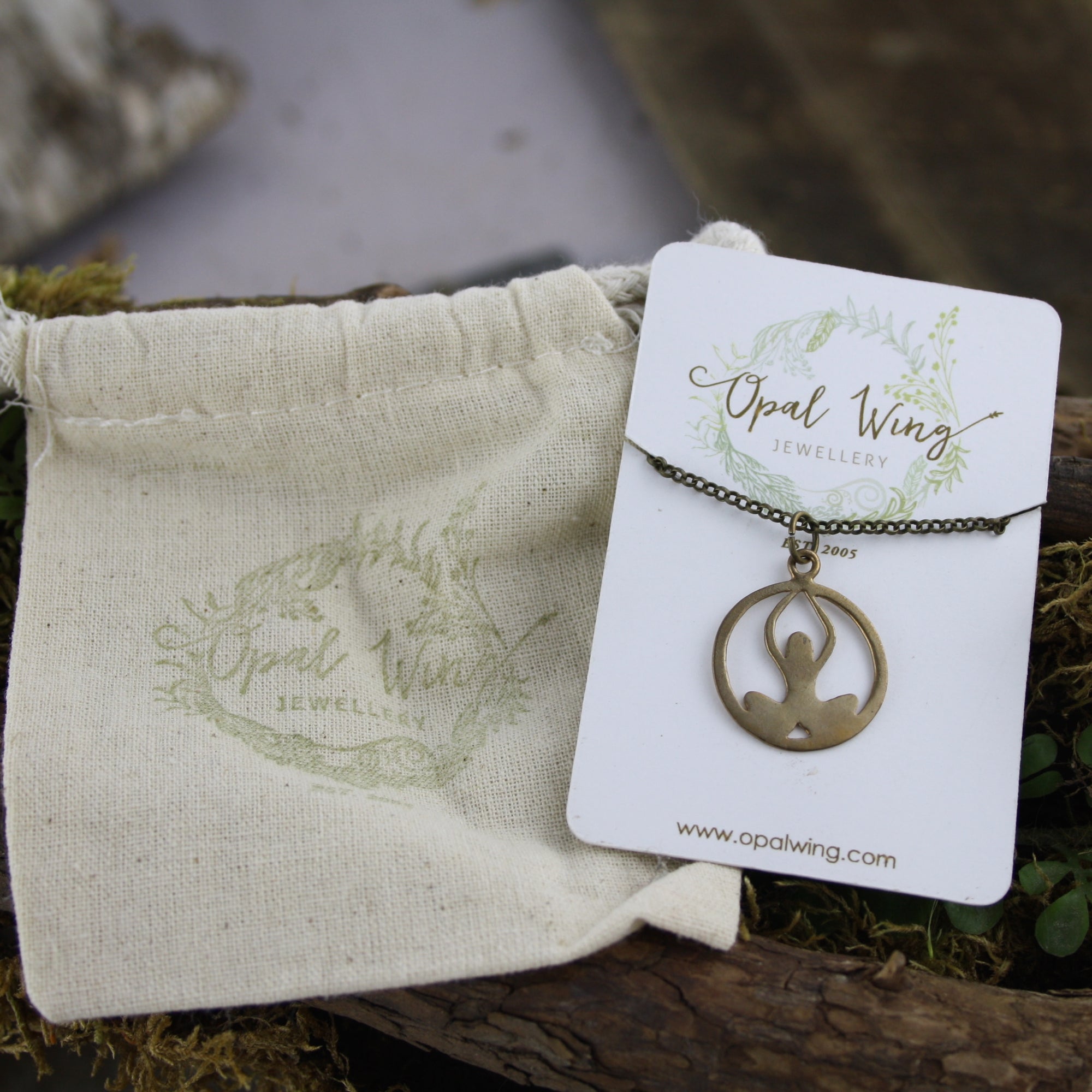 Yogi Goddess Pendant in Bronze