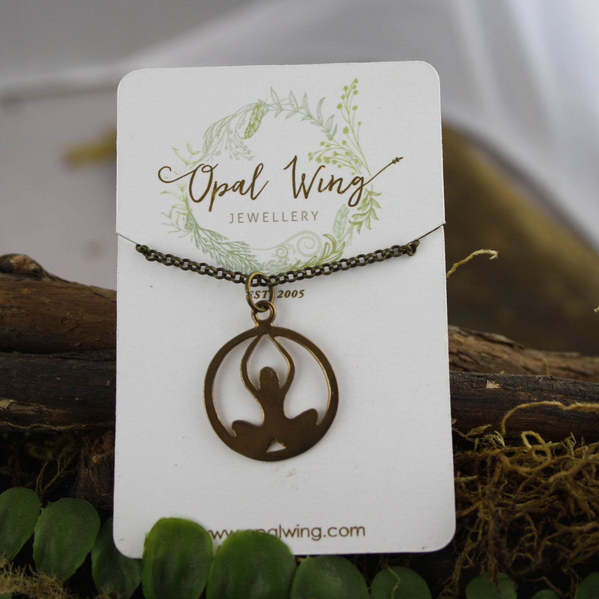 Yogi Goddess Pendant in Bronze