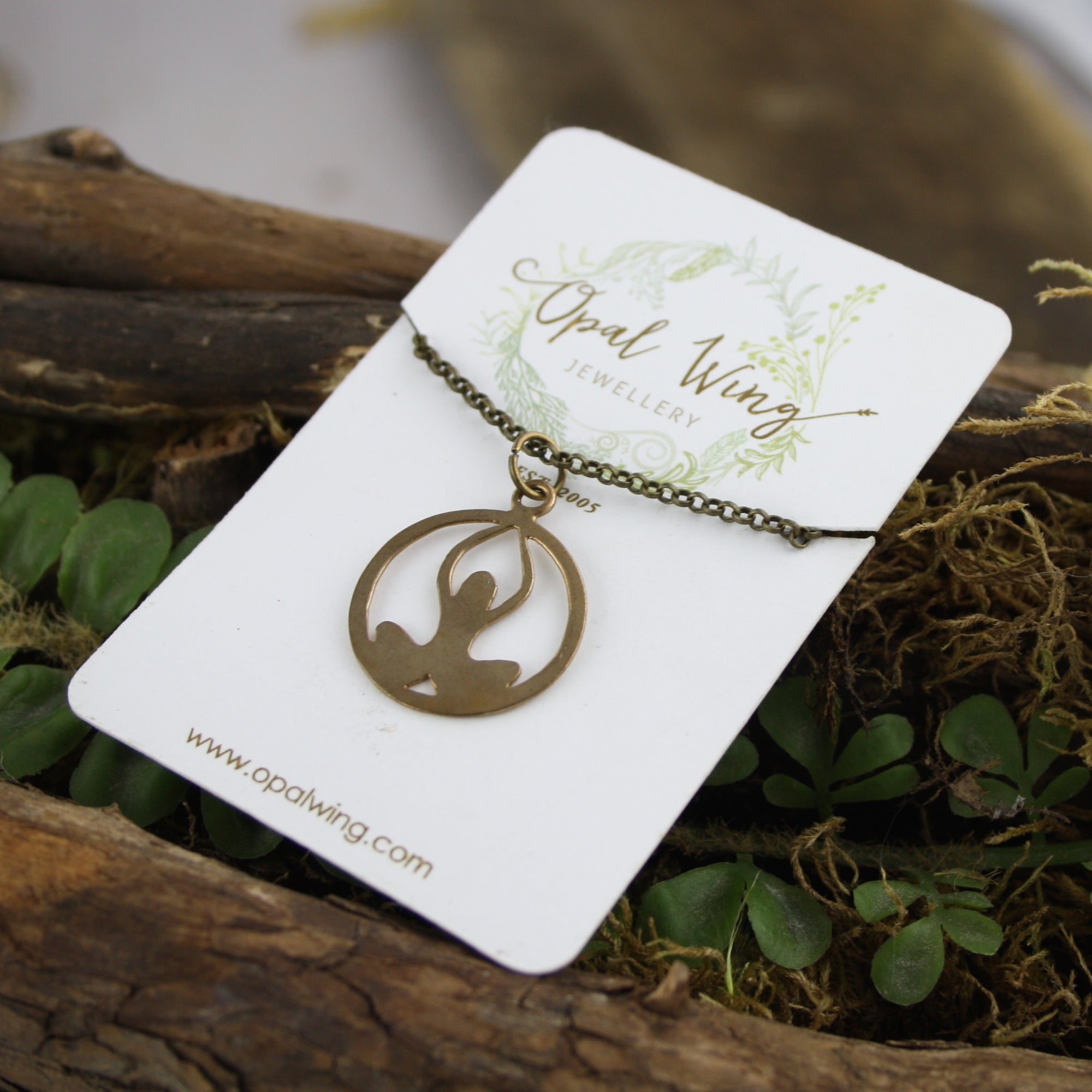 Yogi Goddess Pendant in Bronze