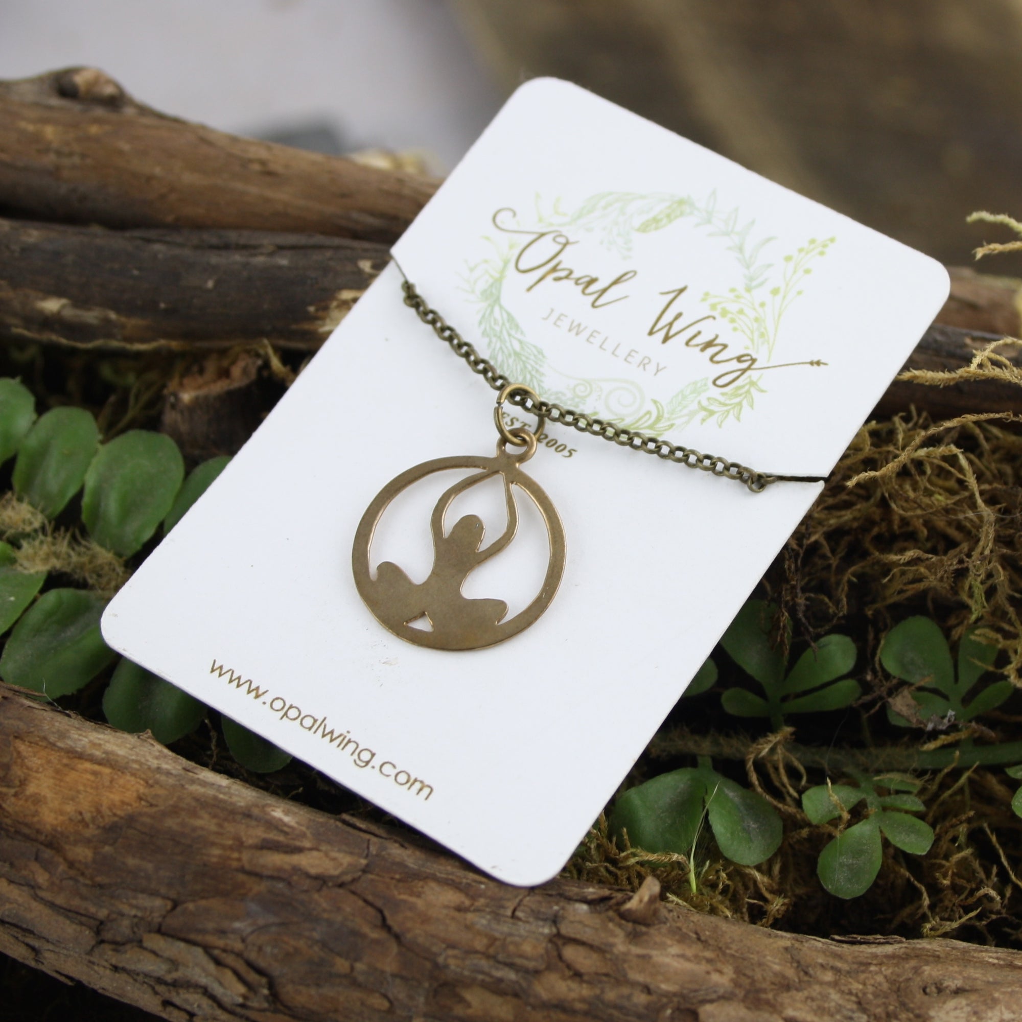 Yogi Goddess Pendant in Bronze