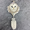 Snowy Owl Queen Goddess with Opal