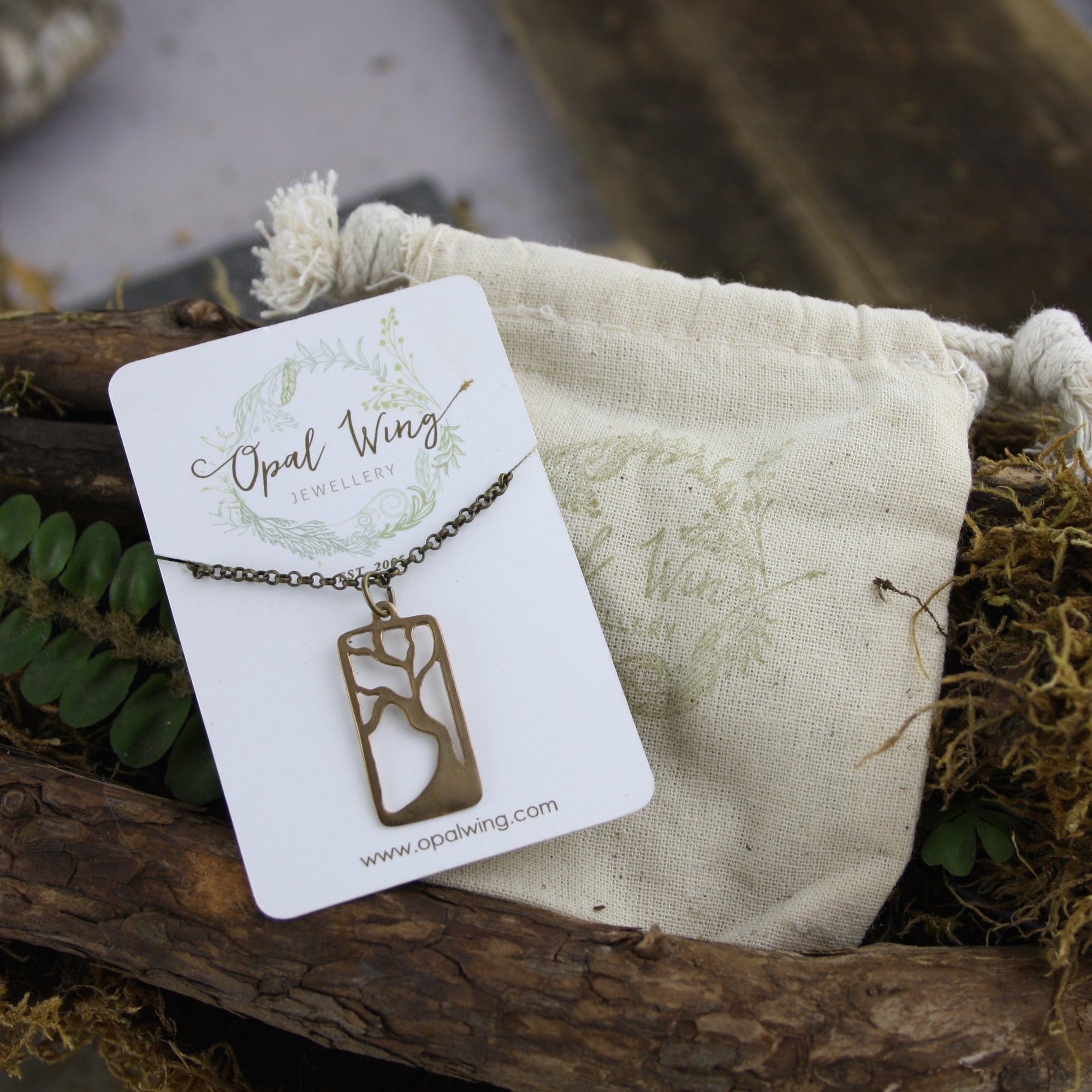 Enchanted Tree Pendant in Bronze