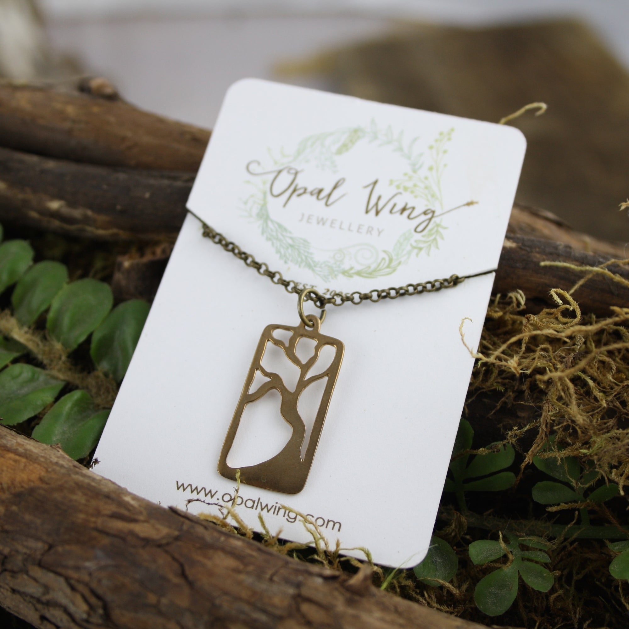 Enchanted Tree Pendant in Bronze