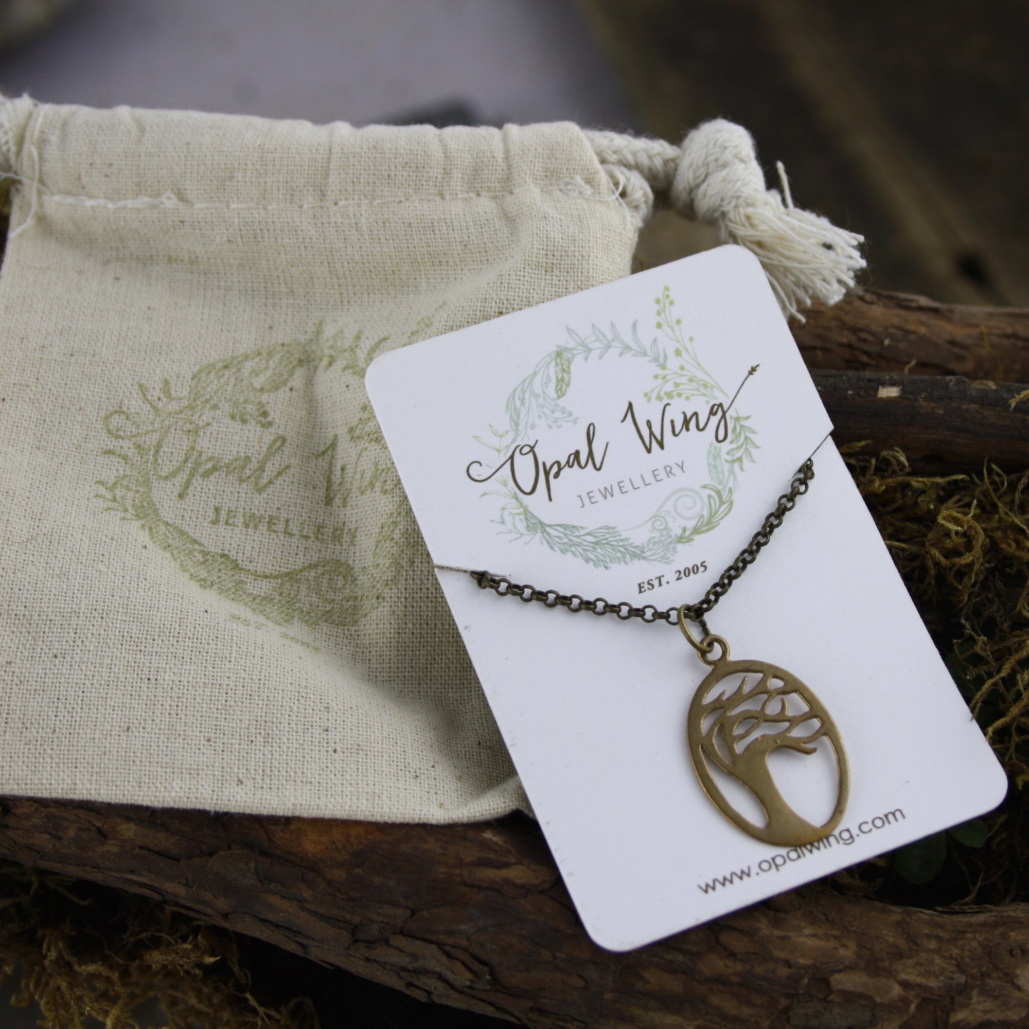 Mini Windswept Pendant in Bronze