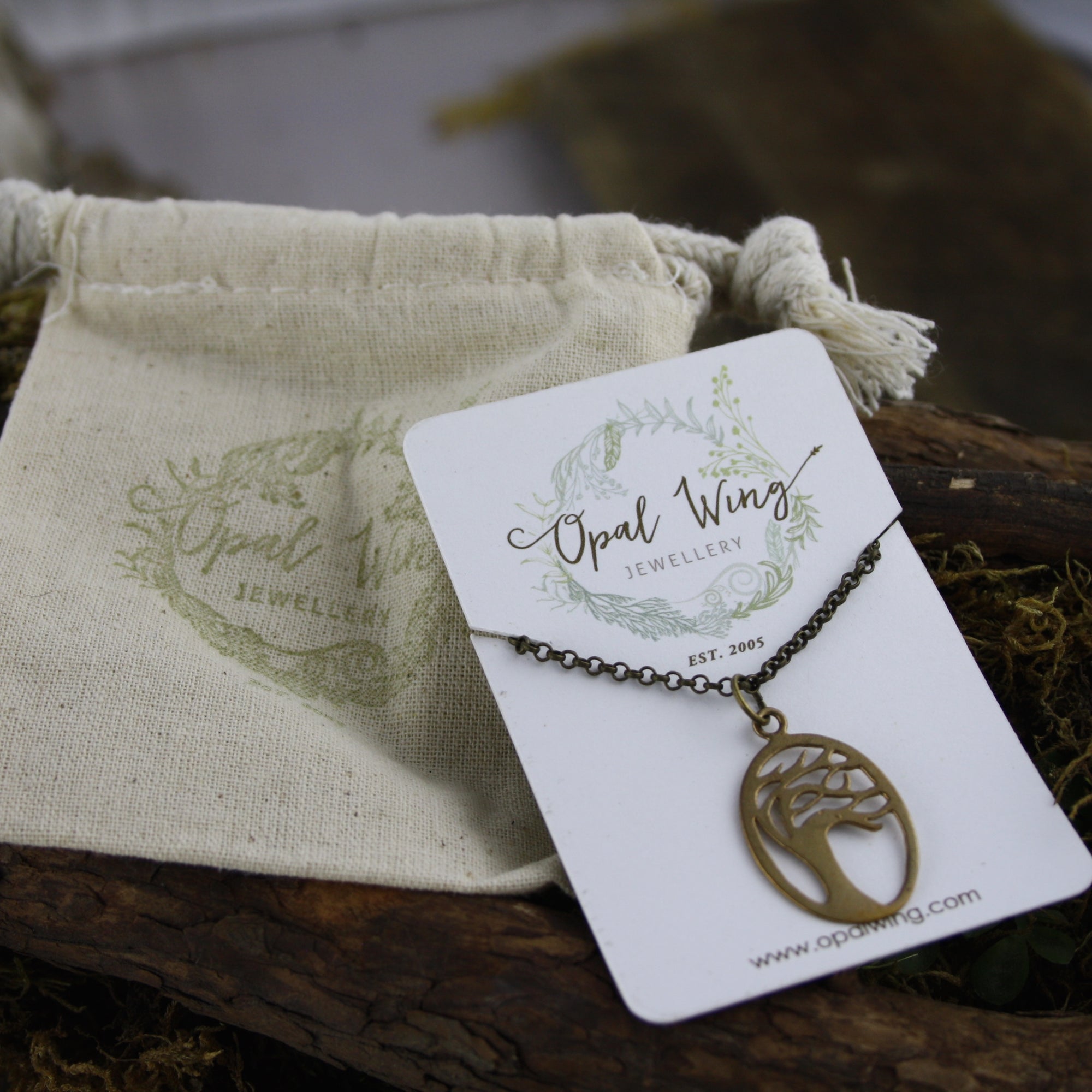 Mini Windswept Pendant in Bronze