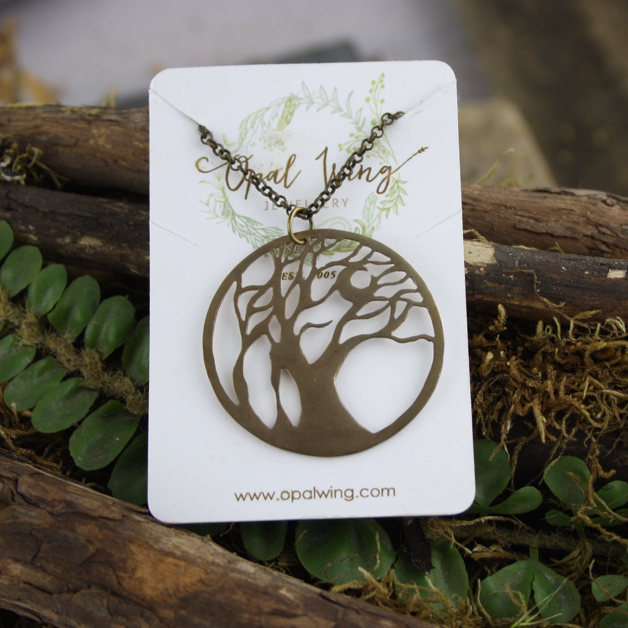The Wind Swept Tree Pendant in Bronze