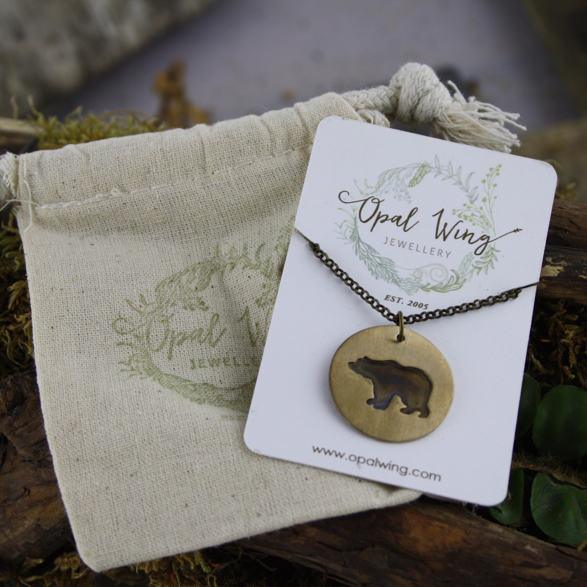 Bear Medicine Pendant in Bronze