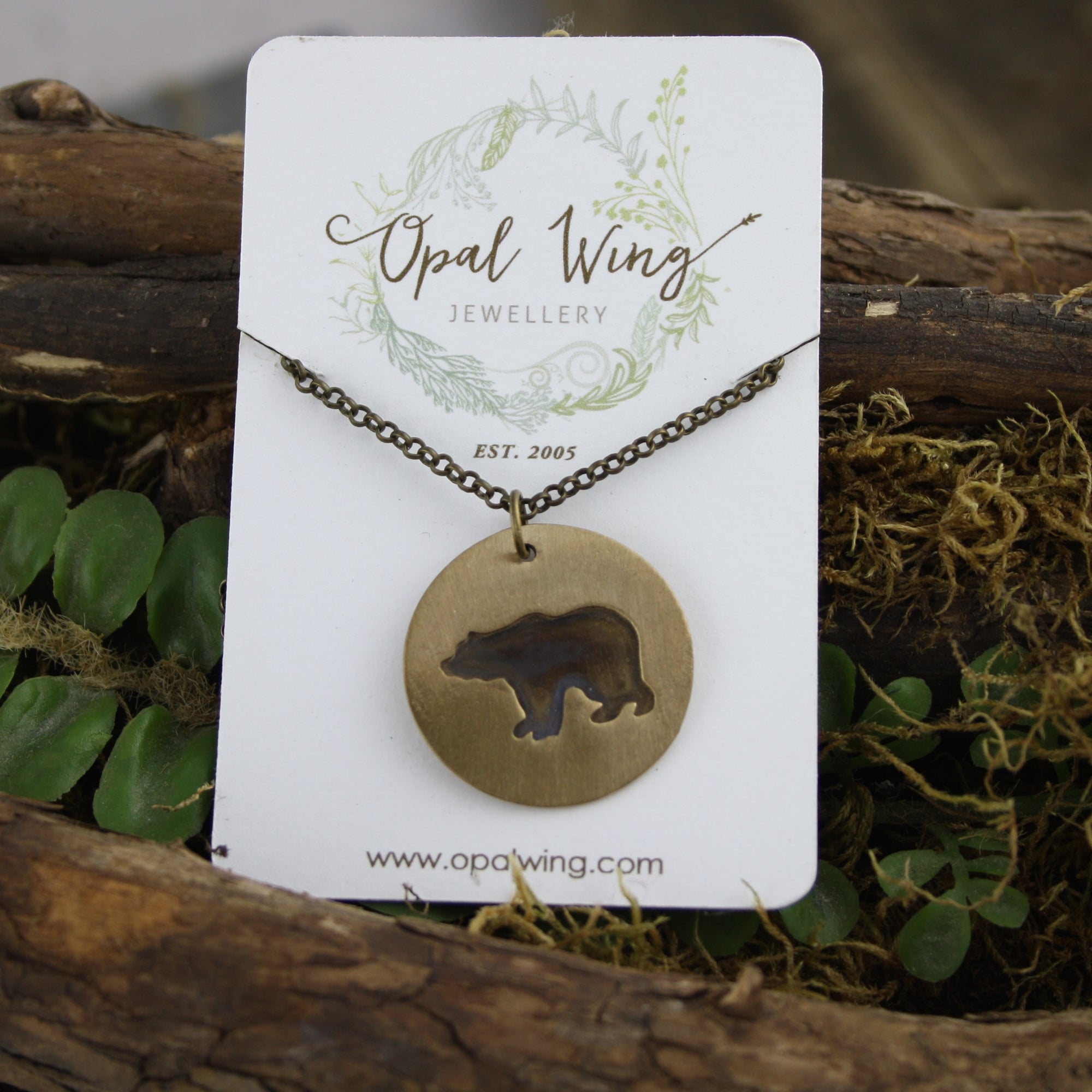 Bear Medicine Pendant in Bronze