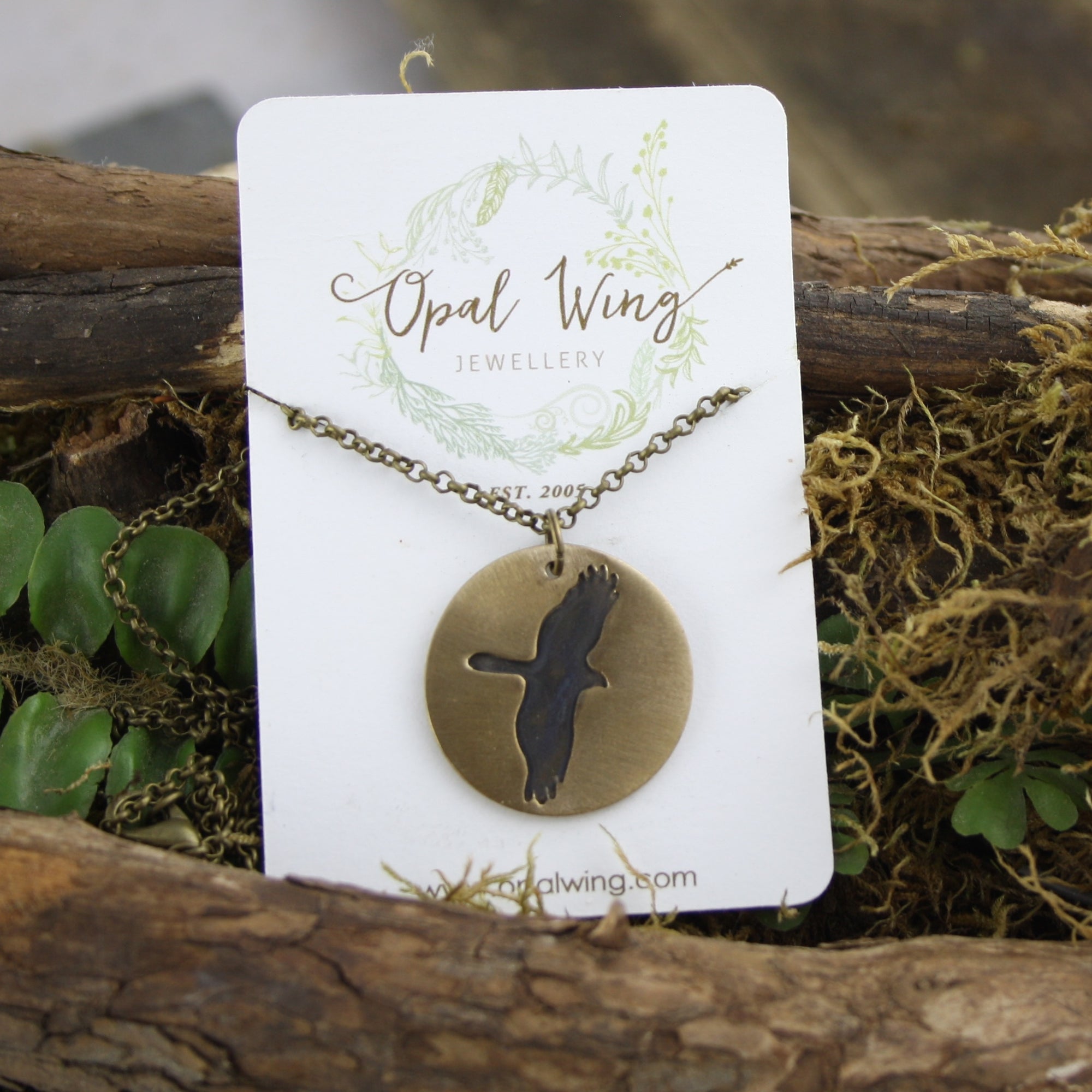 Soaring Eagle Pendant in Bronze