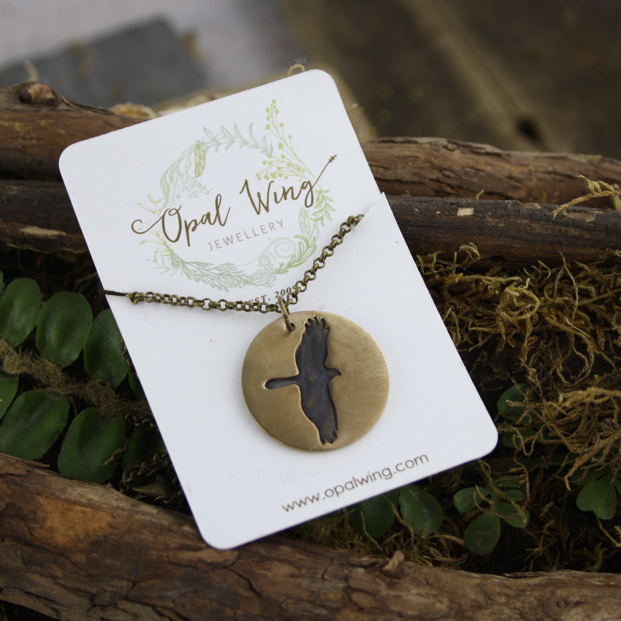 Soaring Eagle Pendant in Bronze