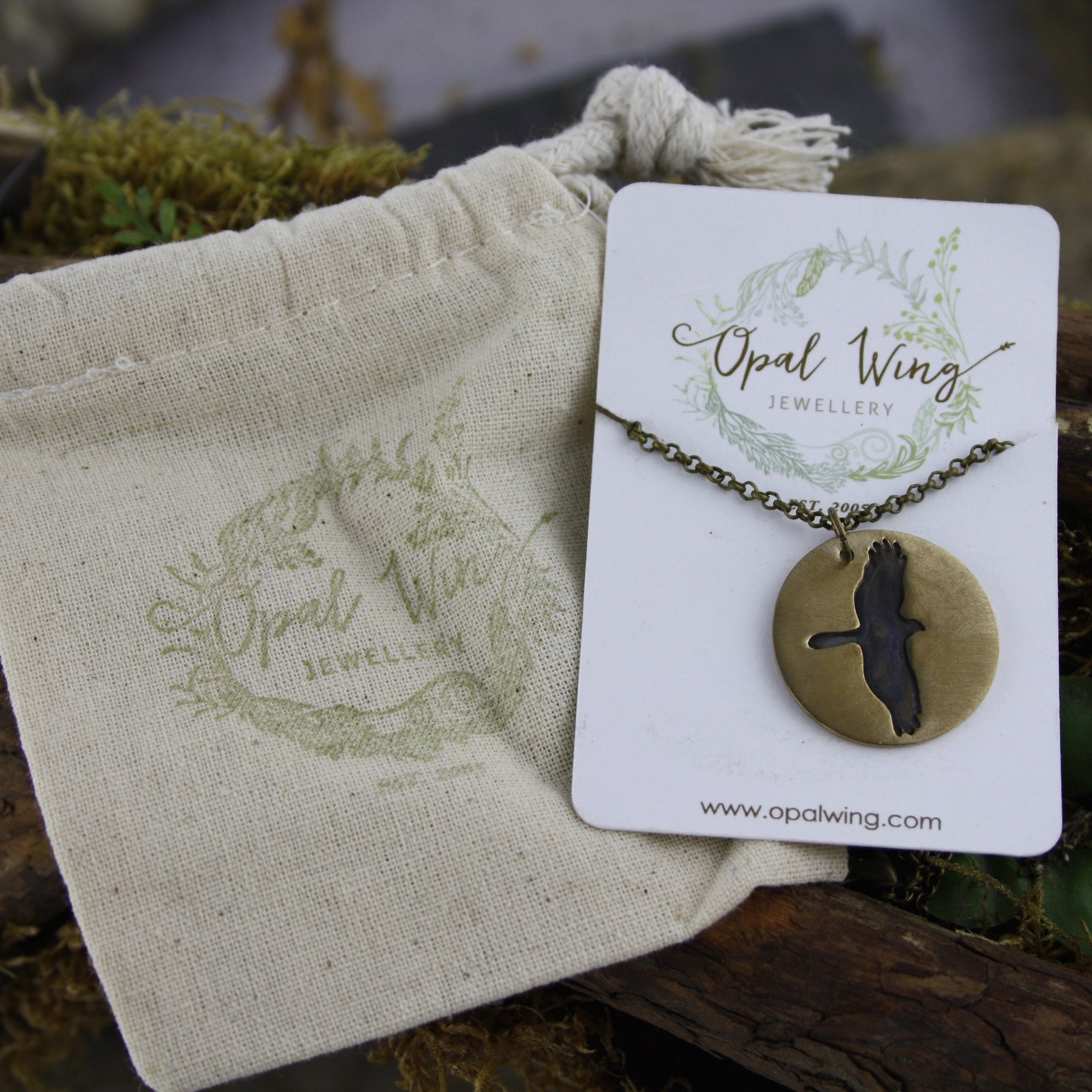 Soaring Eagle Pendant in Bronze