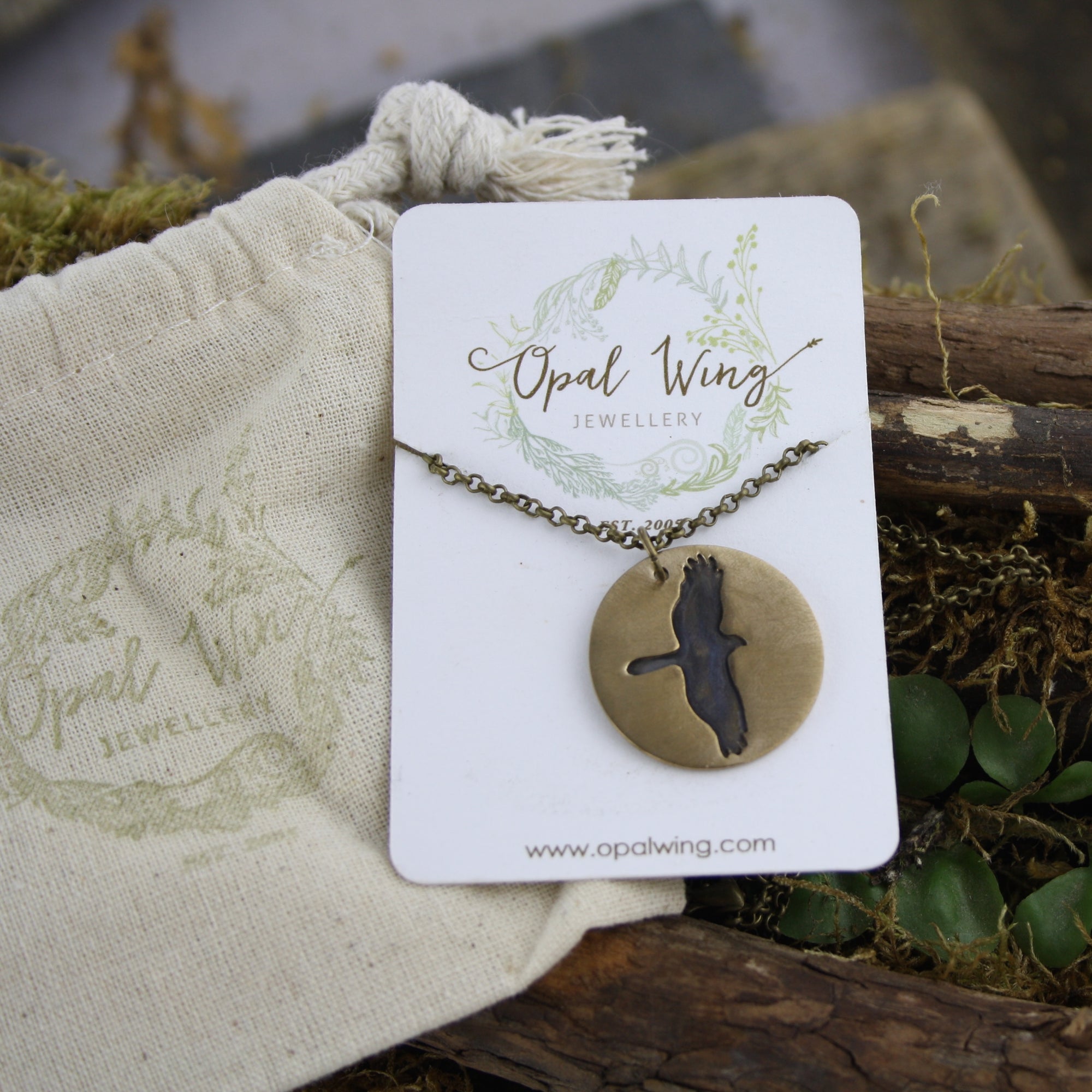 Soaring Eagle Pendant in Bronze