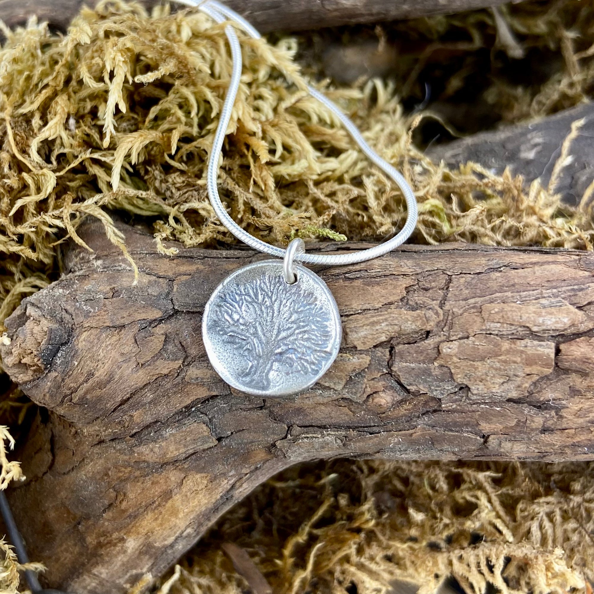 Mini Pressed Tree of Life Pendant