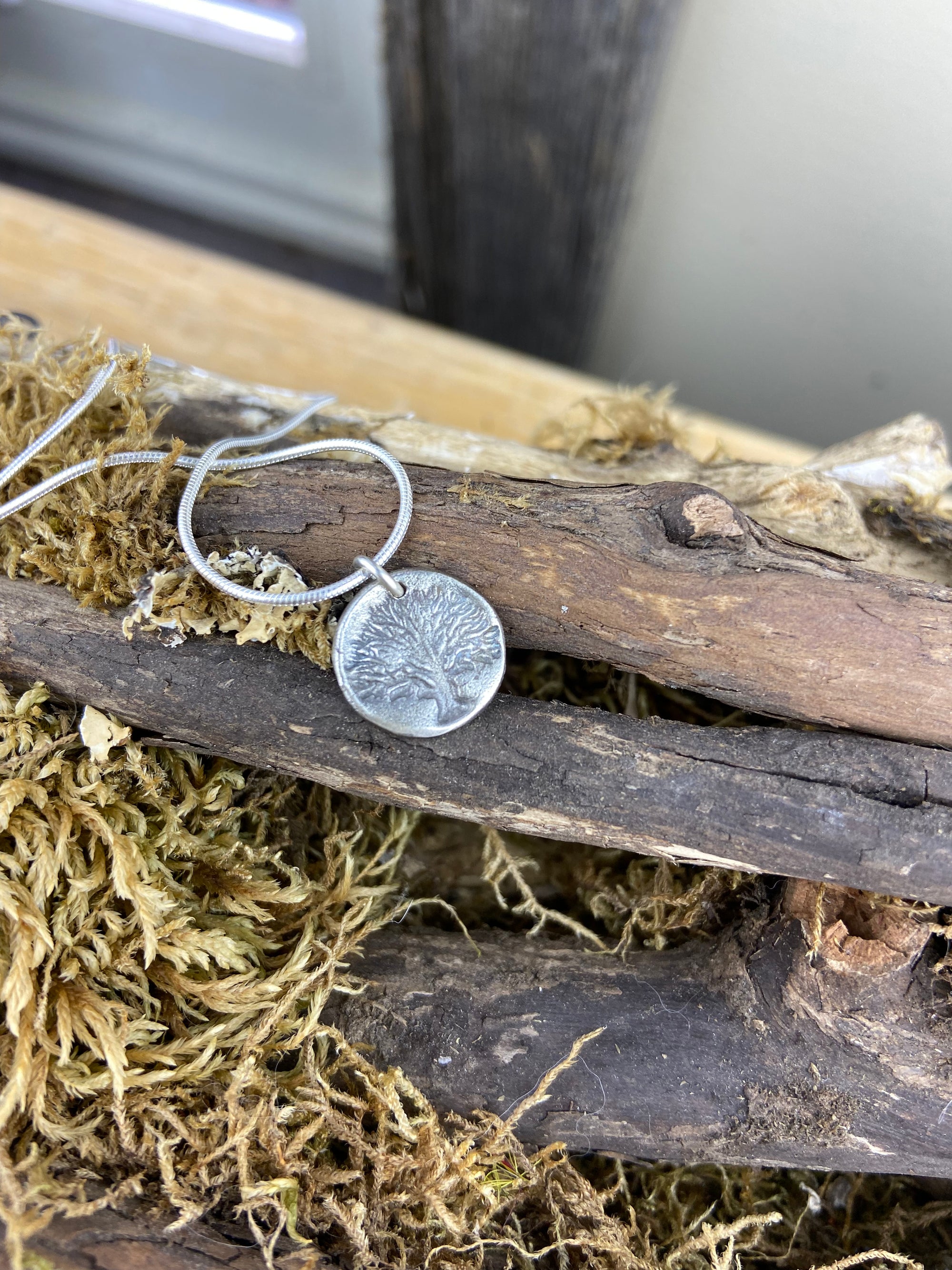 Mini Pressed Tree of Life Pendant