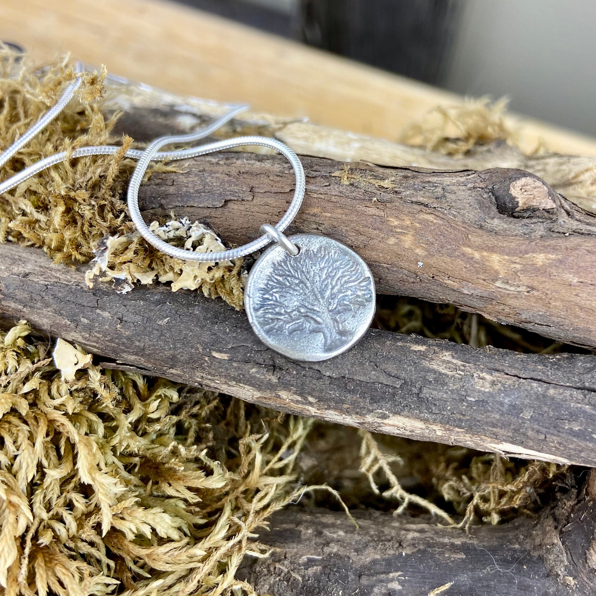 Mini Pressed Tree of Life Pendant