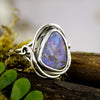 Purple Boulder Opal Elvin Flow Ring