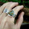 Vibrant Boulder Opal Woodland Ring