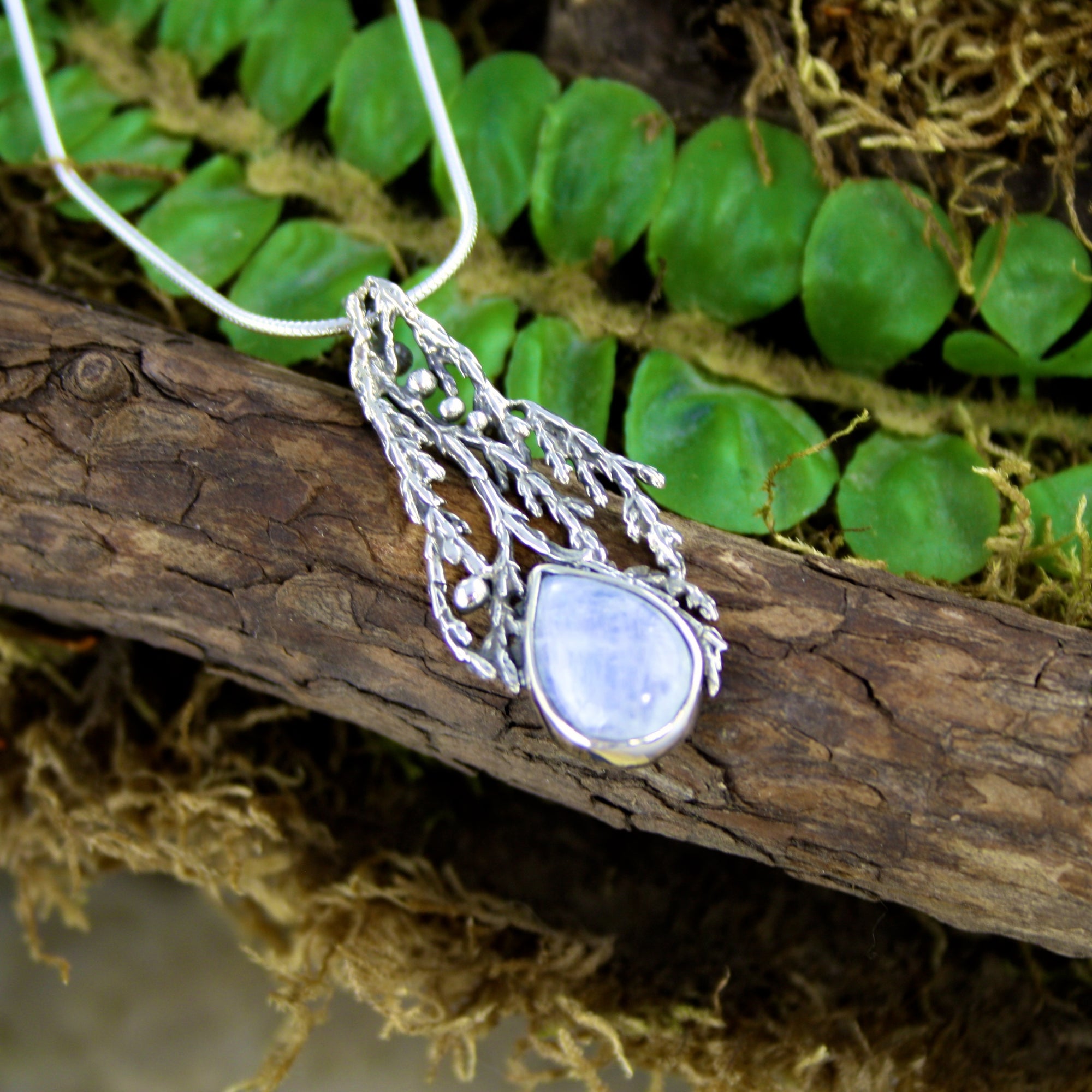 Moonstone Cedar pendant