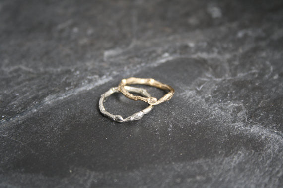 Lovely organic Branch/Twig Wedding band