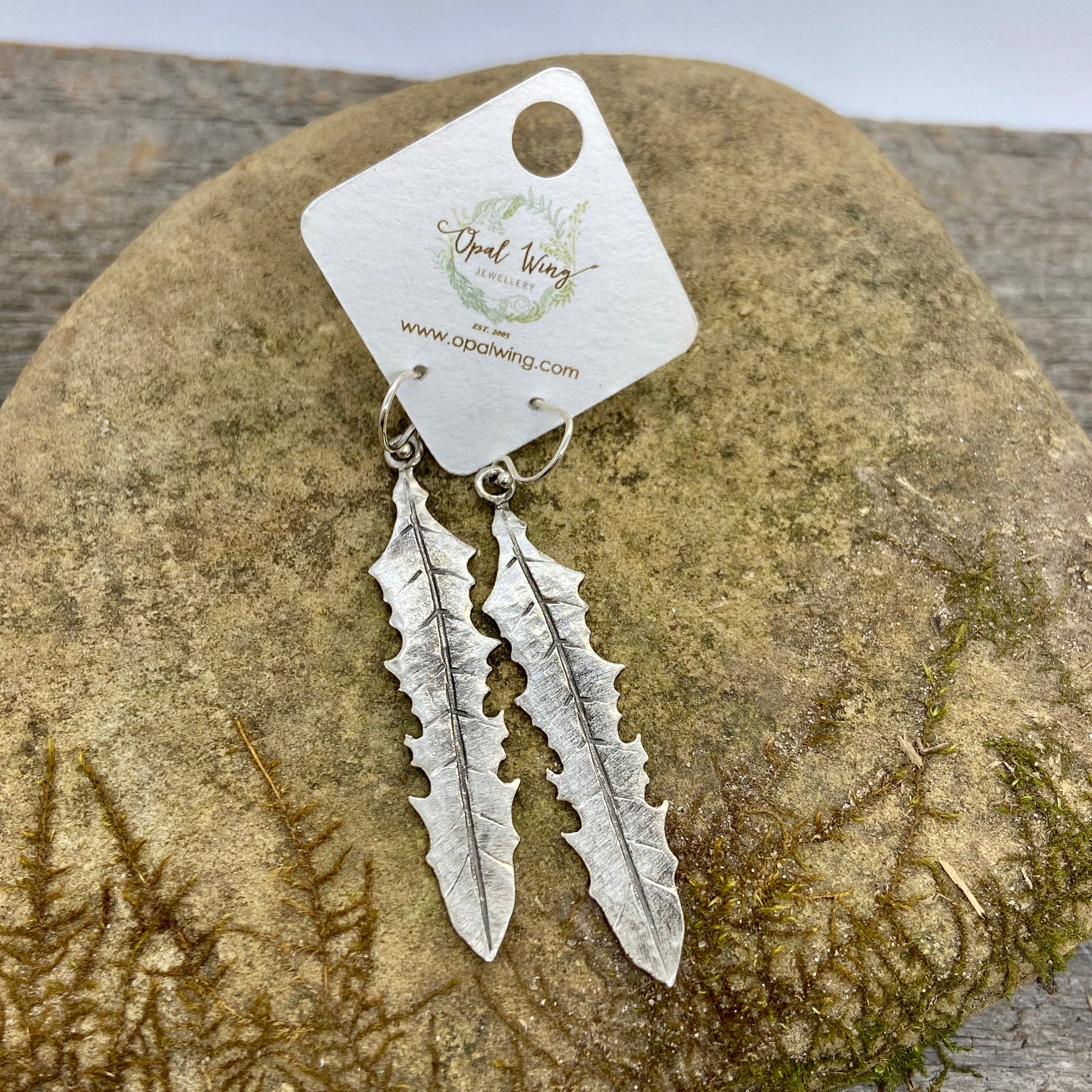 Dandelion Leaf Earrings