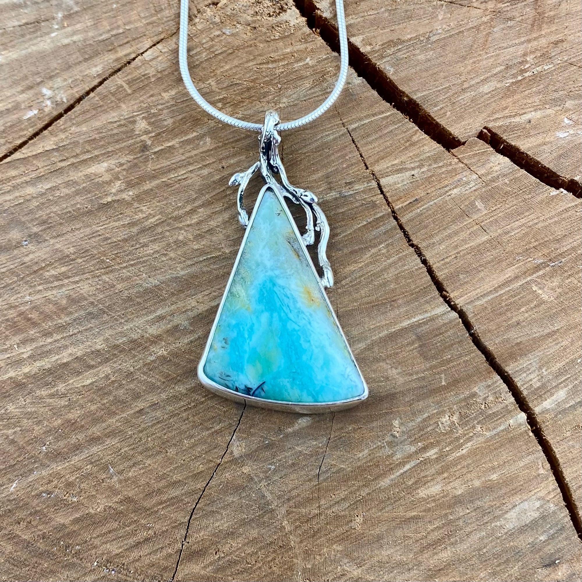 Peruvian Opal Woodland Pendant