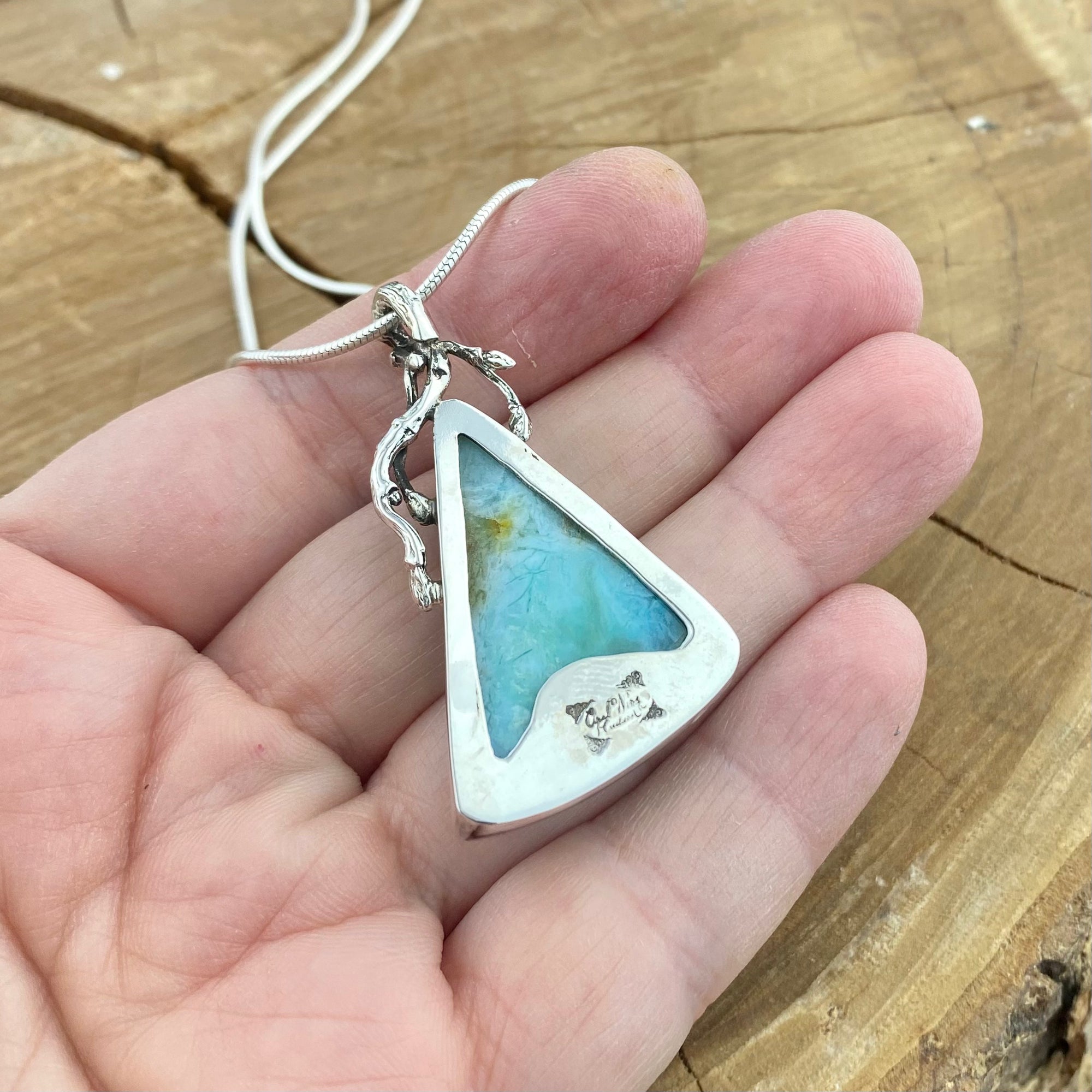 Peruvian Opal Woodland Pendant