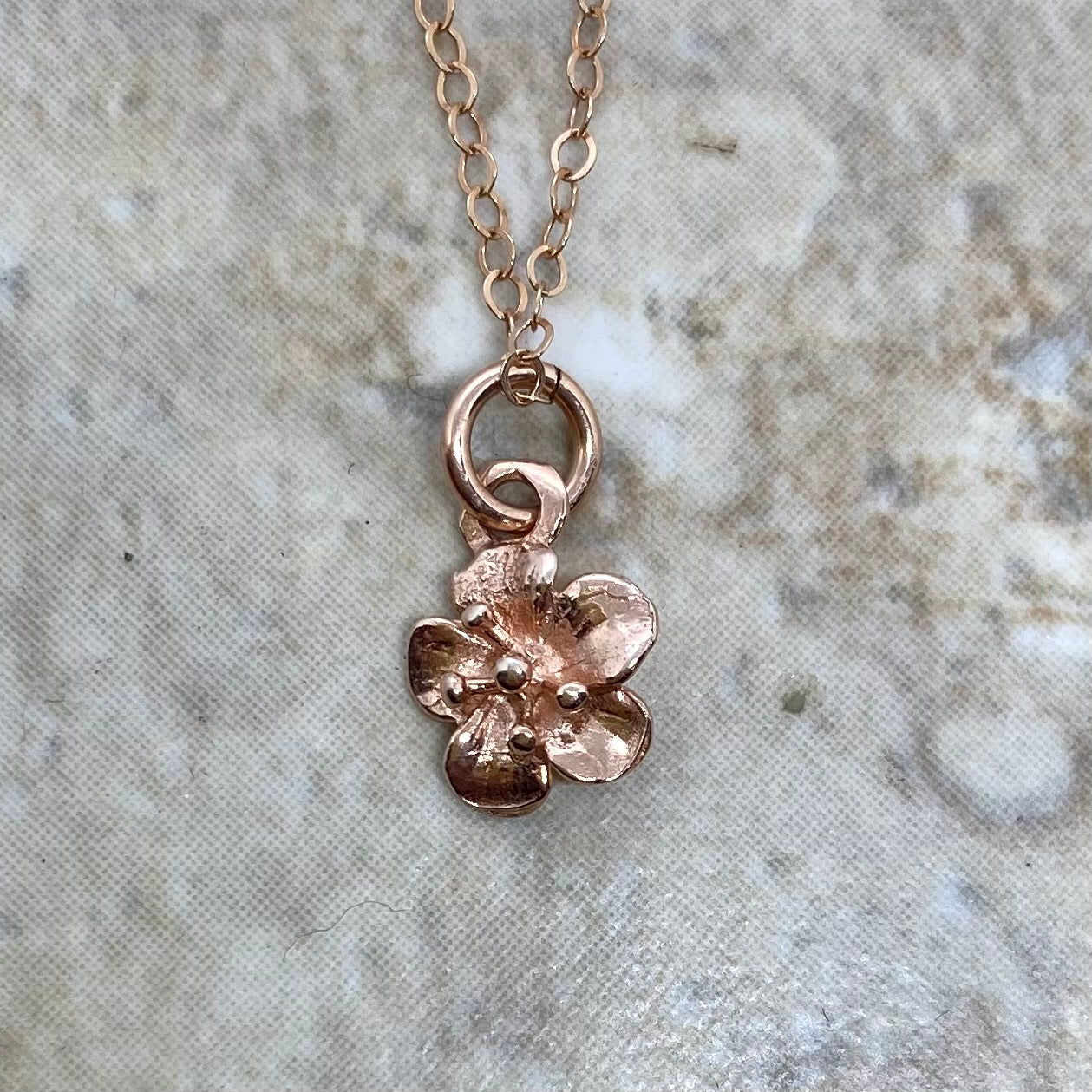Blossom pendant in Rose Gold Filled