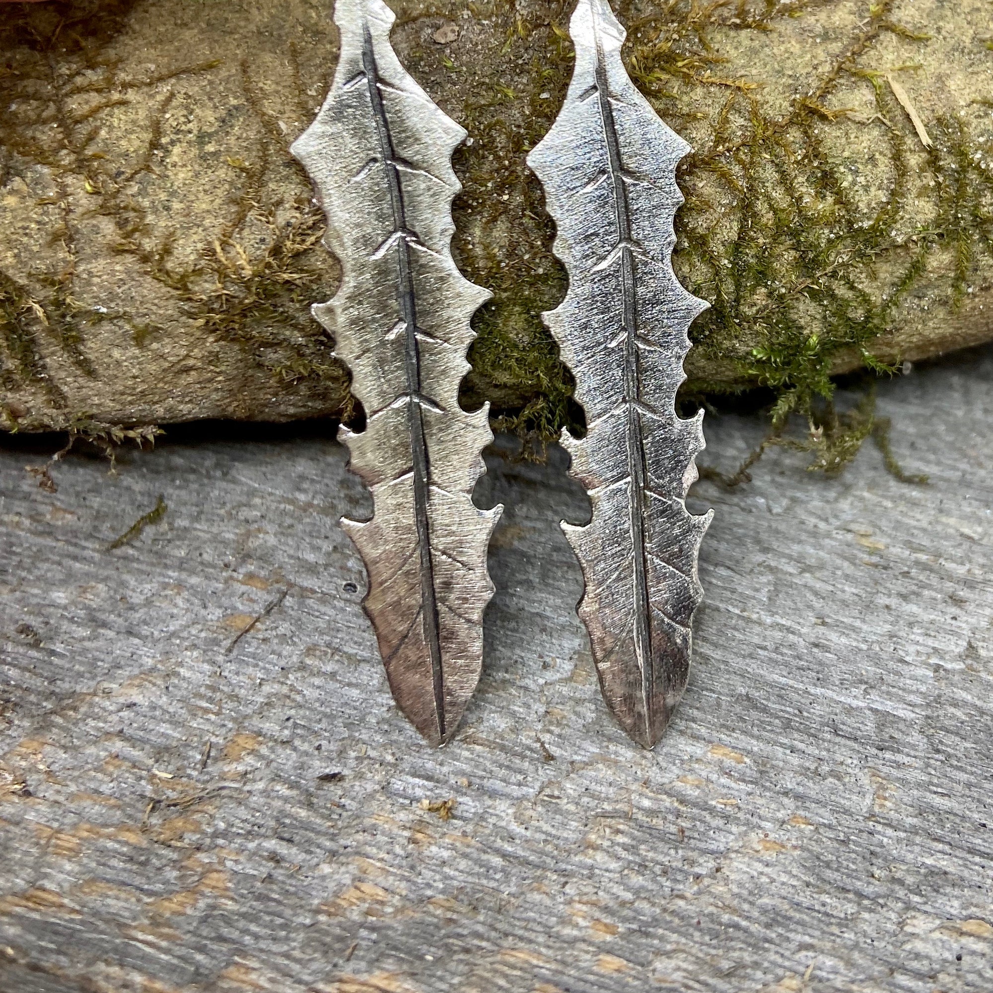 Dandelion Leaf Earrings