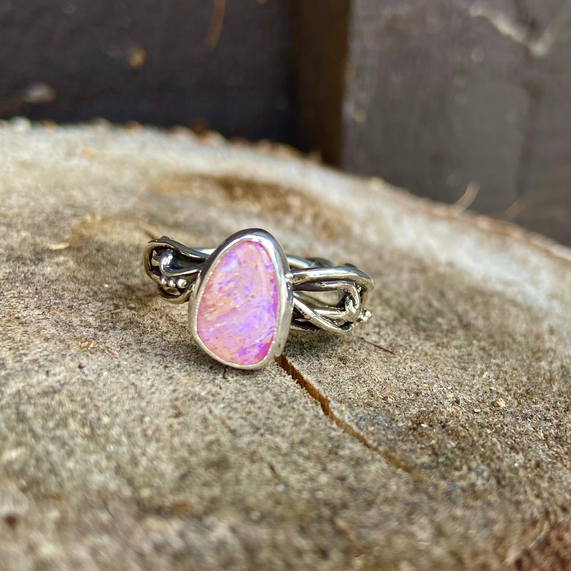 Pink 2025 opal jewellery