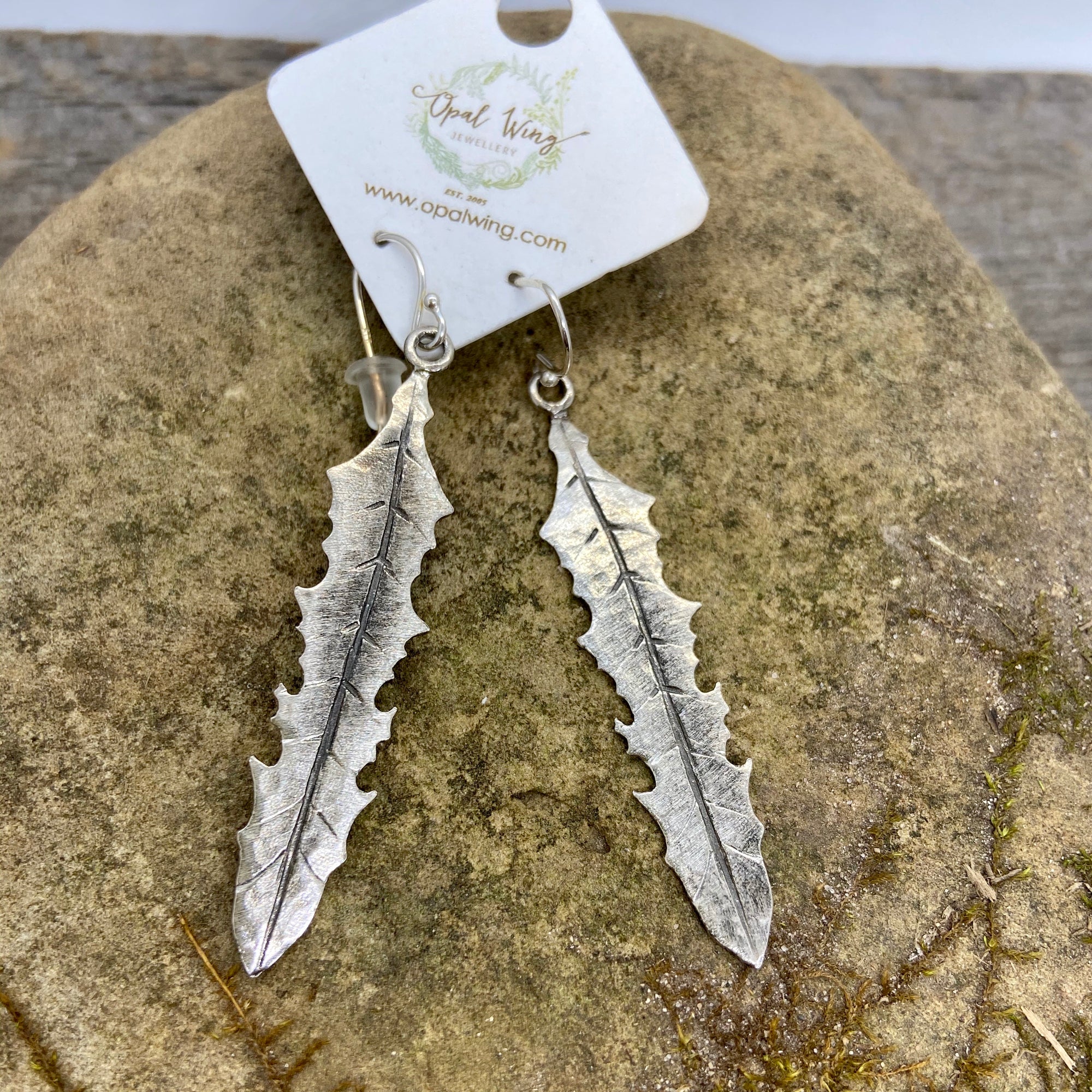 Dandelion Leaf Earrings
