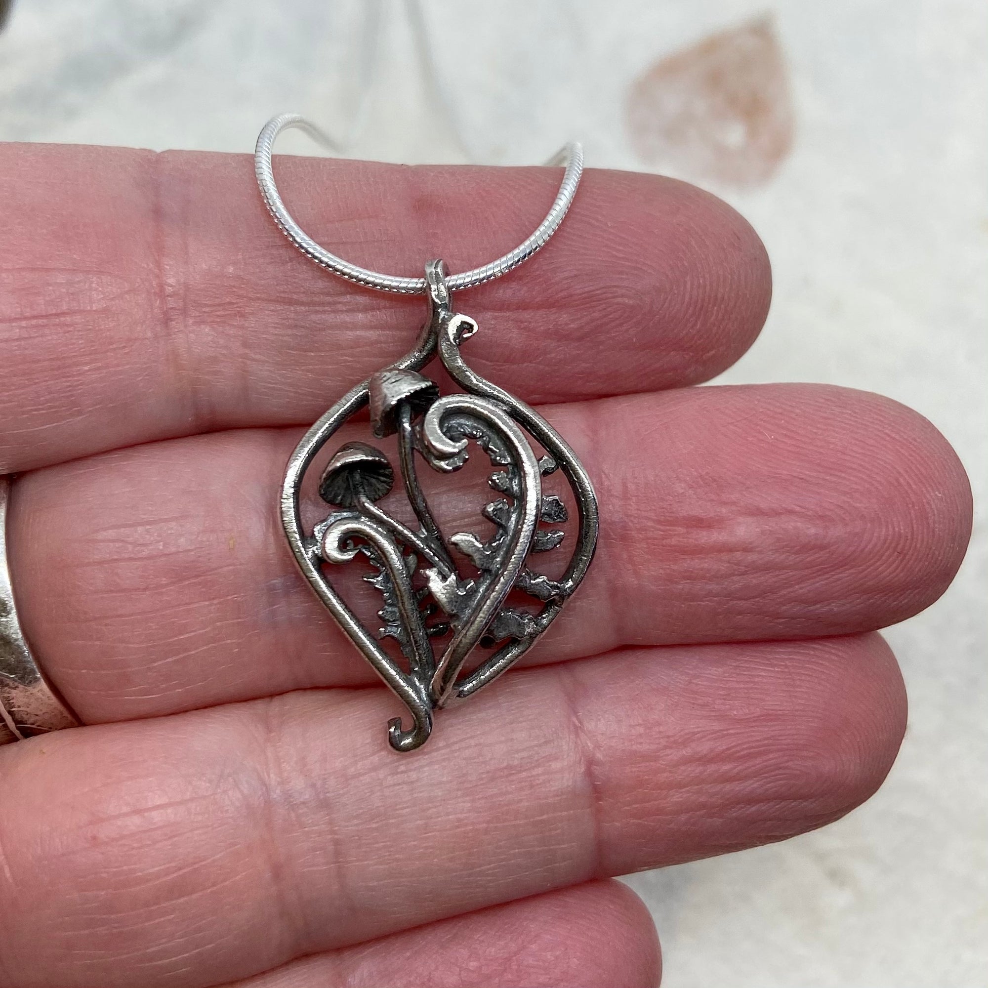 Fiddlehead Mushroom Grove Pendant