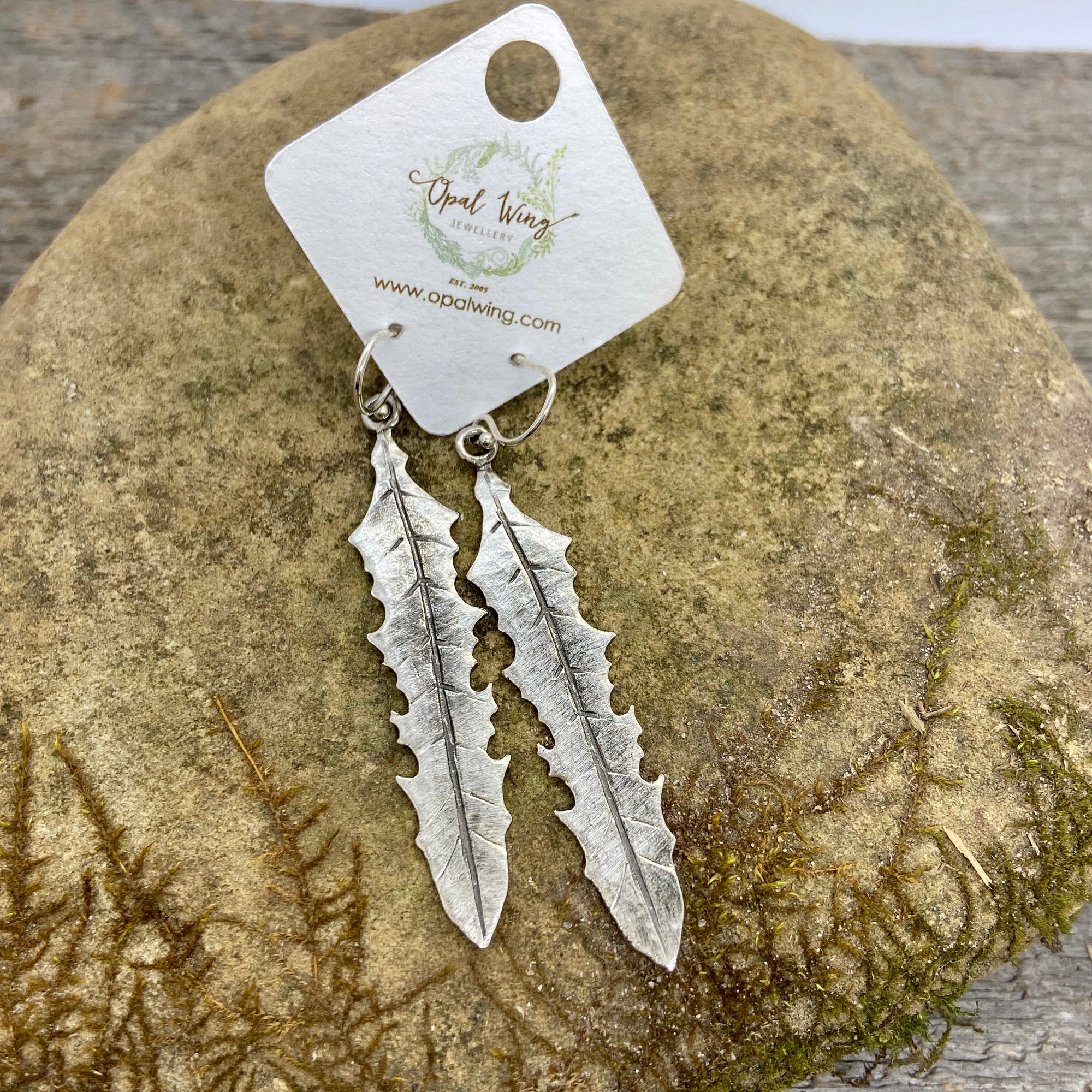 Dandelion Leaf Earrings