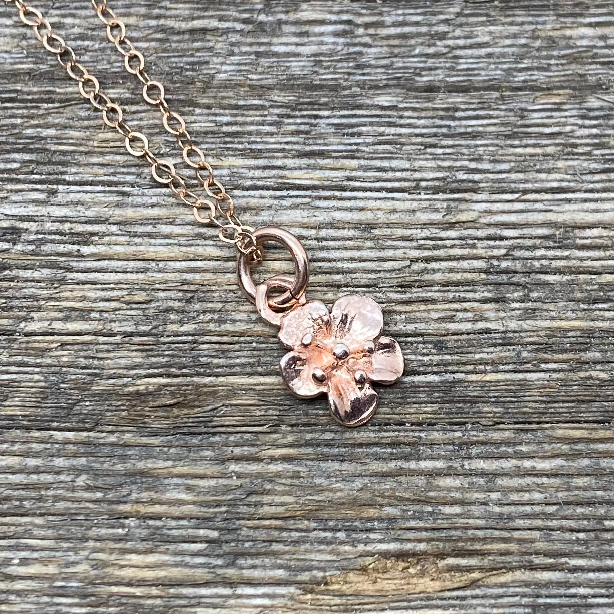 Blossom pendant in Rose Gold Filled